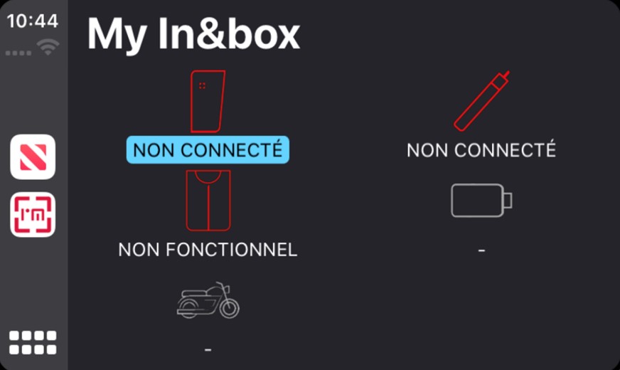 Utiliser l'application My In&box sur Apple CarPlay et Android Auto